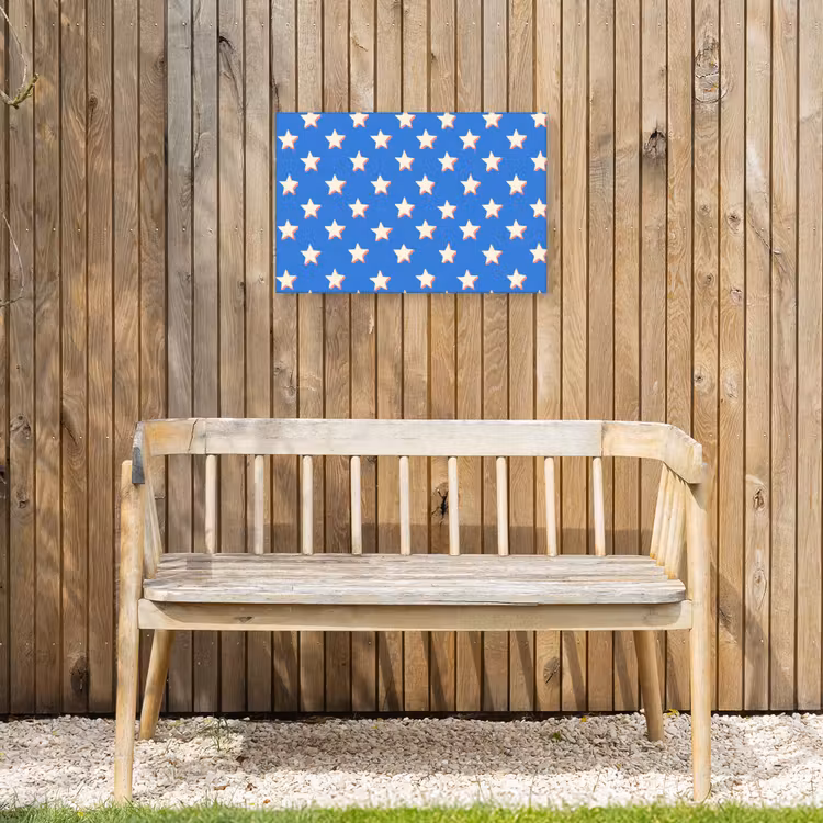 Buiten canvas - Sterren - Patroon - Blauw — 3
