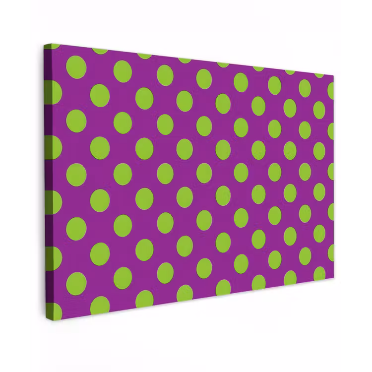 Buiten canvas - Stippen - Klassiek - Groen — 1