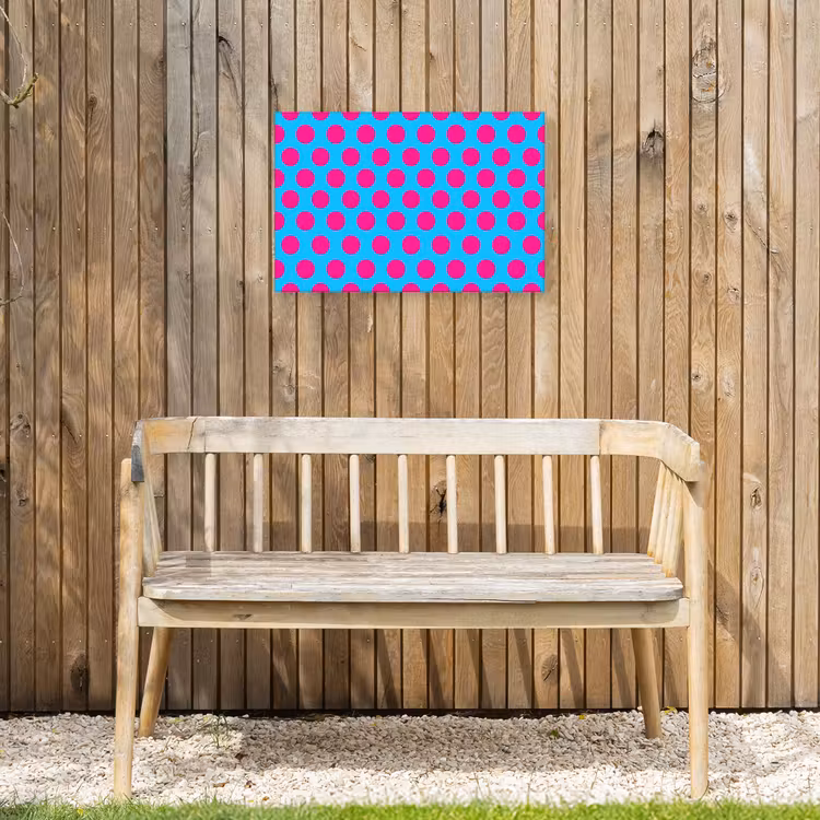 Buiten canvas - Stippen - Klassiek - Roze — 3