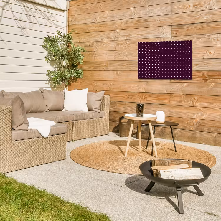 Buiten canvas - Stippen - Modern - Paars — 5