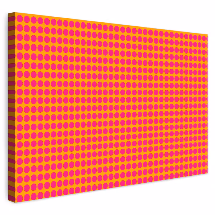 Buiten canvas - Stippen - Patroon - Oranje — 1