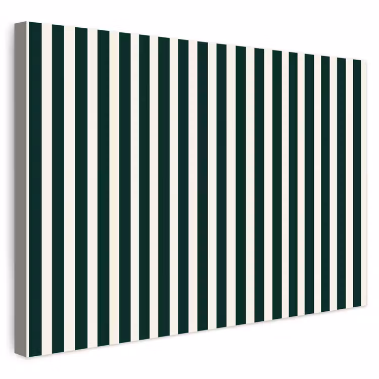Buiten canvas - Strepen - Klassiek - Groen — 1