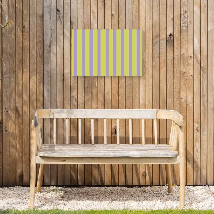 Buiten canvas - Strepen - Patroon - Groen — 3