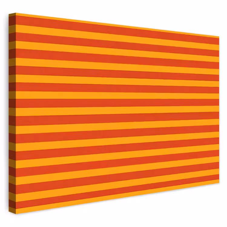 Buiten canvas - Strepen - Patroon - Oranje — 1