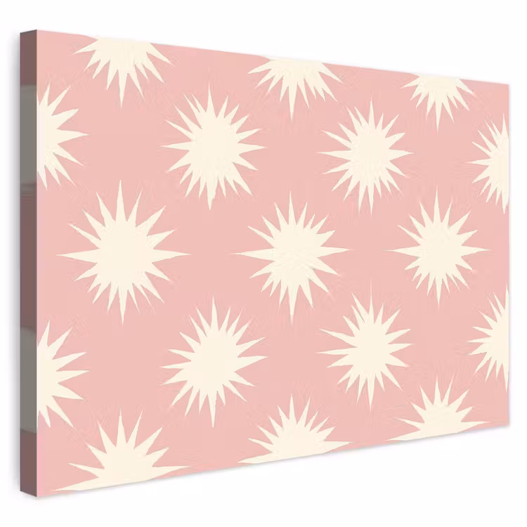 Buiten canvas - Zonnen - Patroon - Roze — 1