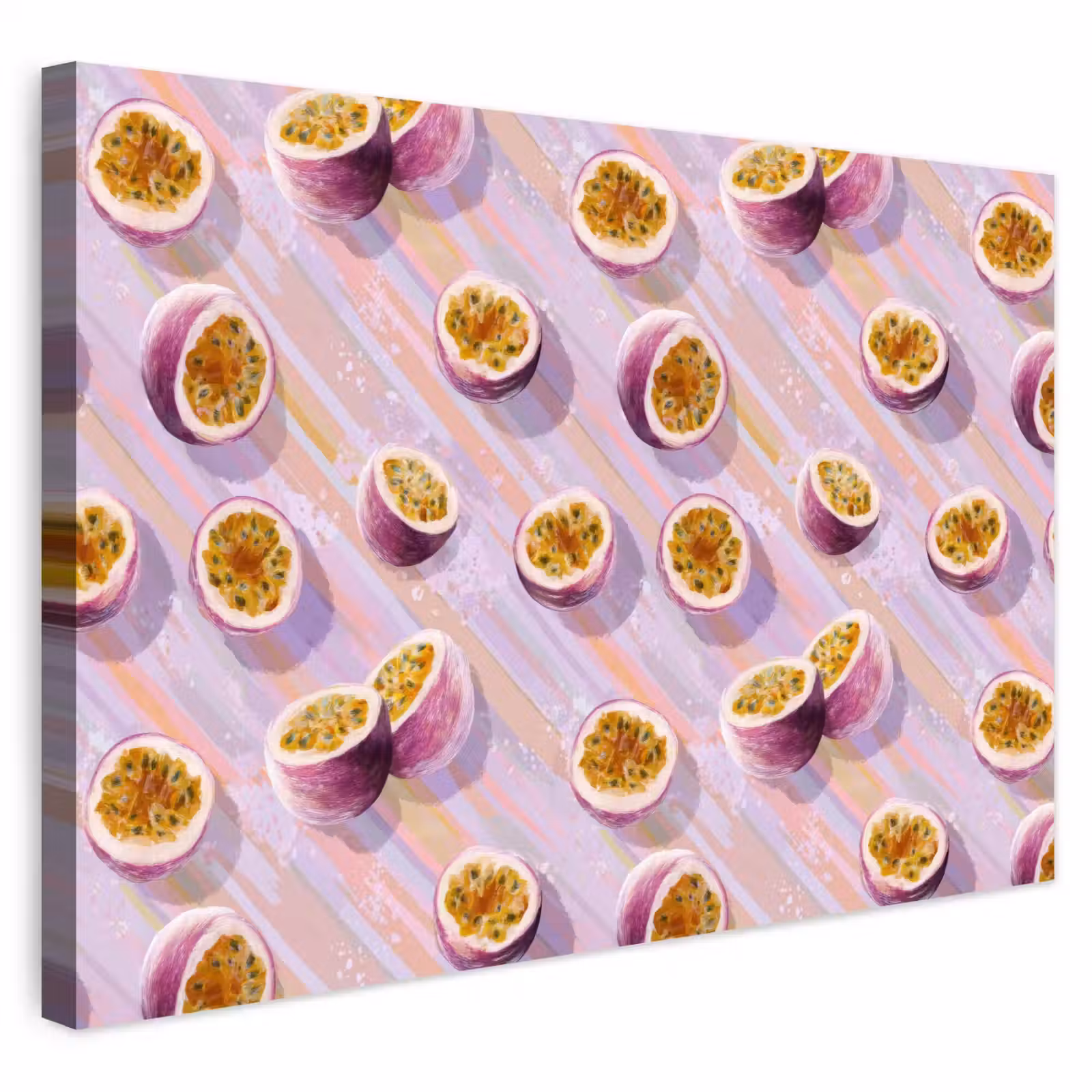 Buiten canvas - Passievrucht - Tropisch - Paars — 1
