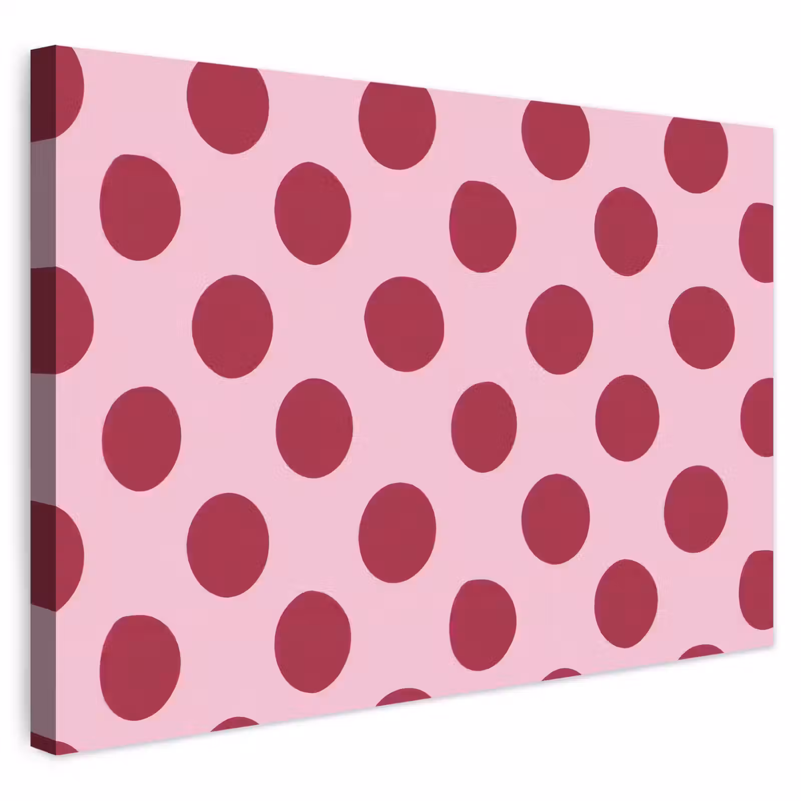 Buiten canvas - Stippen - Patroon - Bordeaux — 1