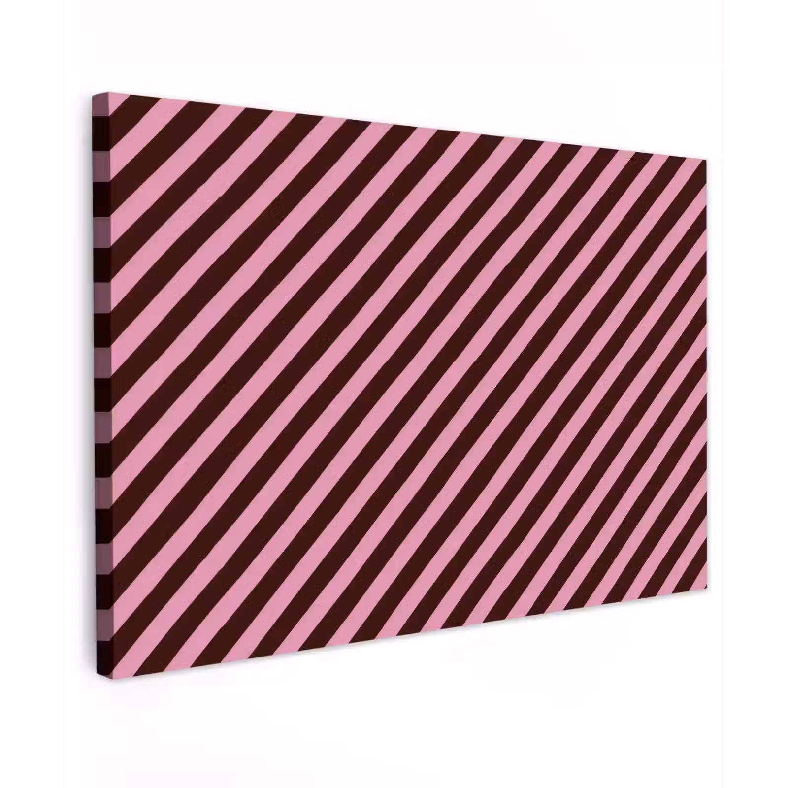 Buiten canvas - Strepen - Roze - Bruin — 1