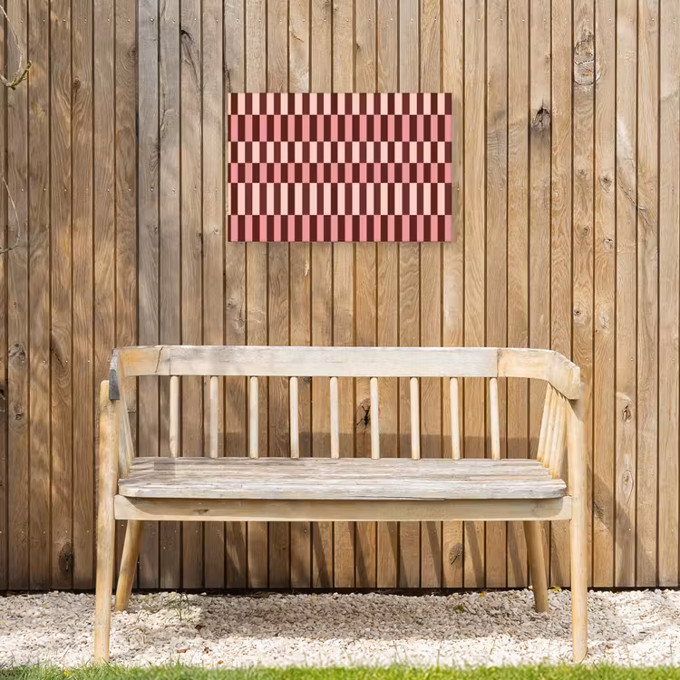 Buiten canvas - Roze - Rood - Blokjes — 3