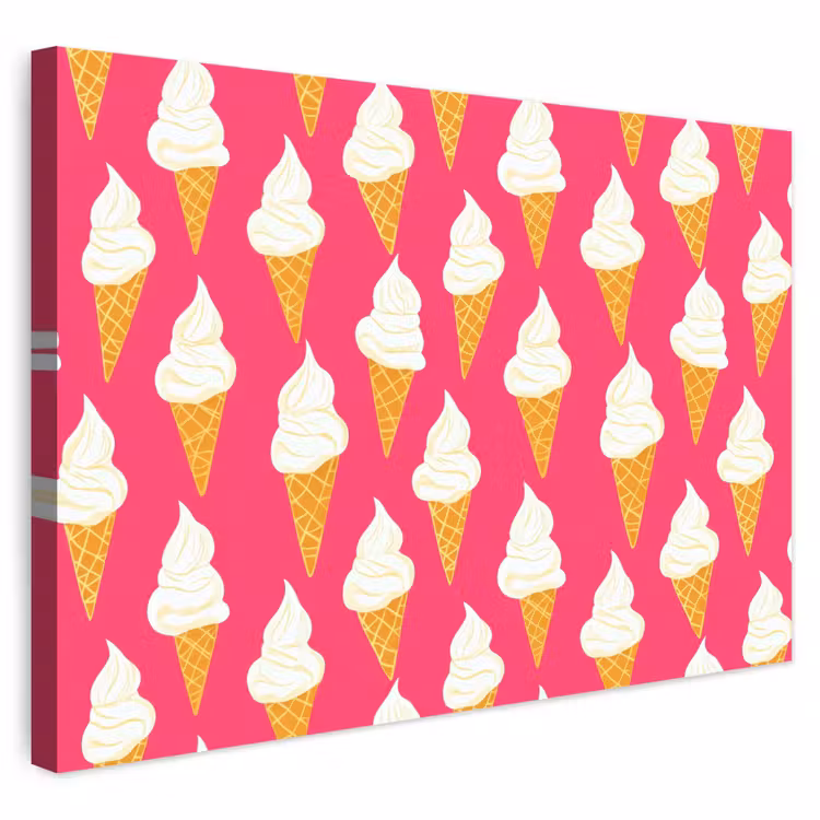 Buiten canvas - Softijs - Horentje - Roze — 1