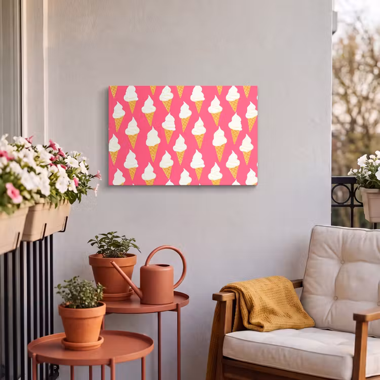 Buiten canvas - Softijs - Horentje - Roze — 4