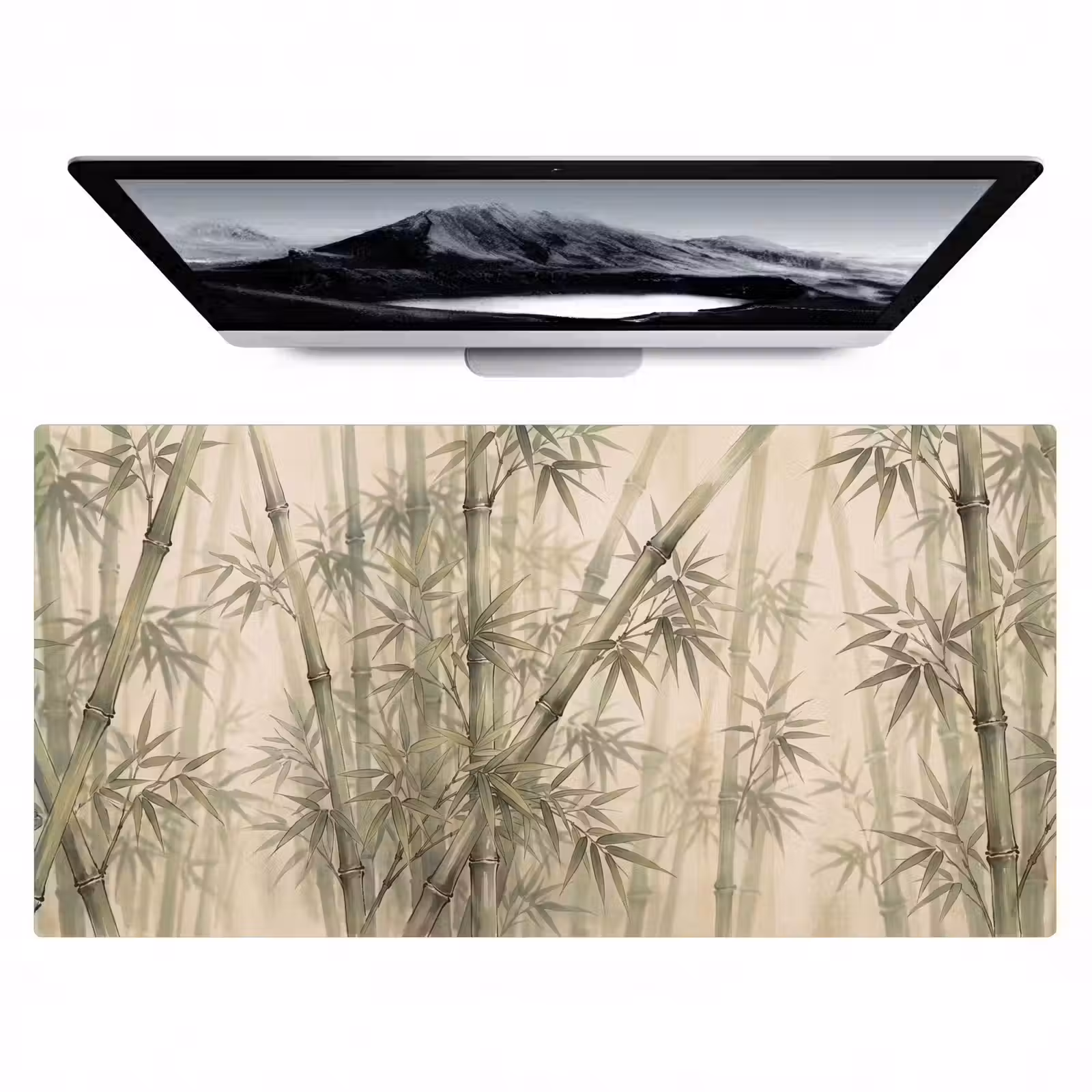 Bureau onderlegger - Bamboe - Bladeren - Aziatisch - Groen - Natuur — 1