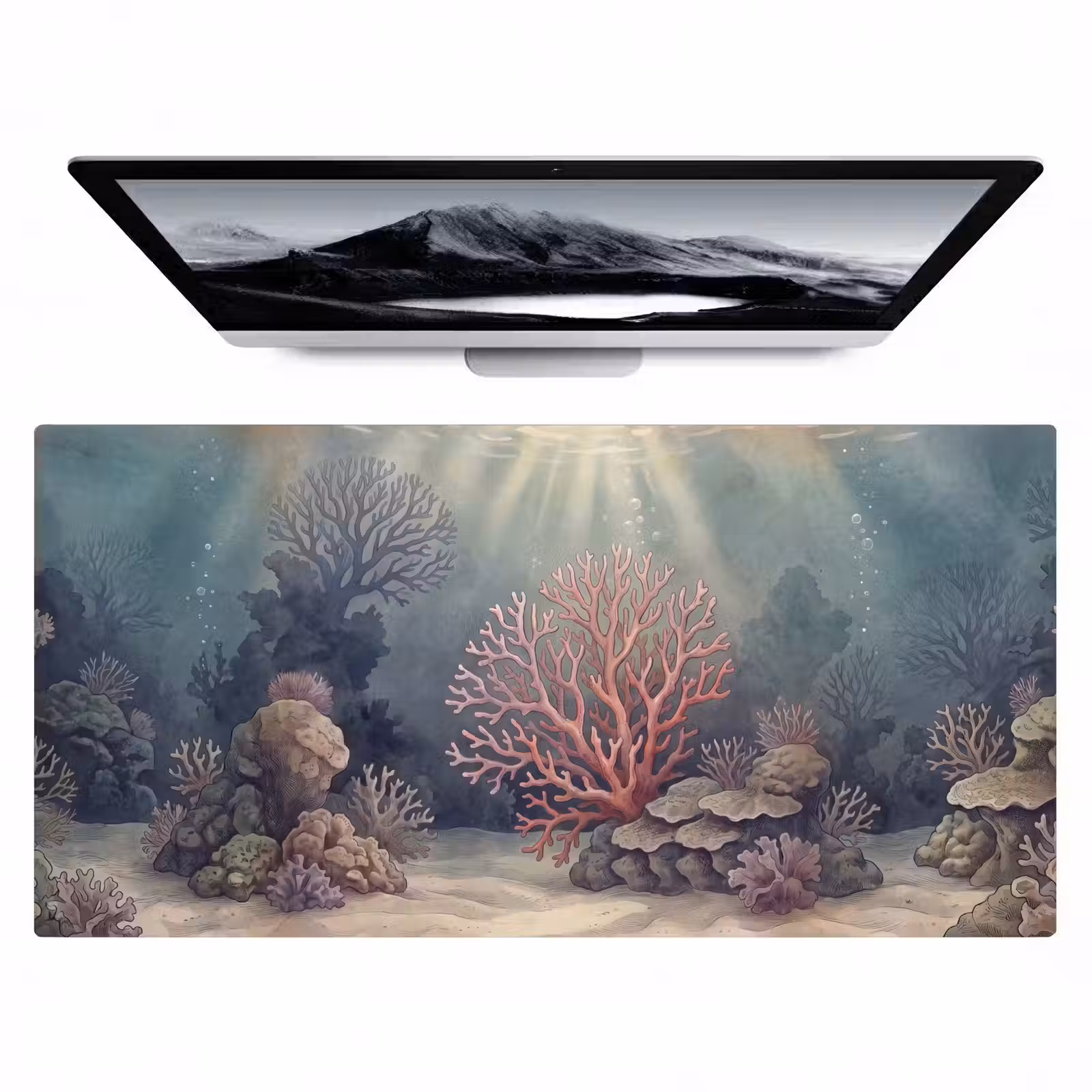 Bureau onderlegger - Koraal - Onderwater - Natuur - Roze — 1