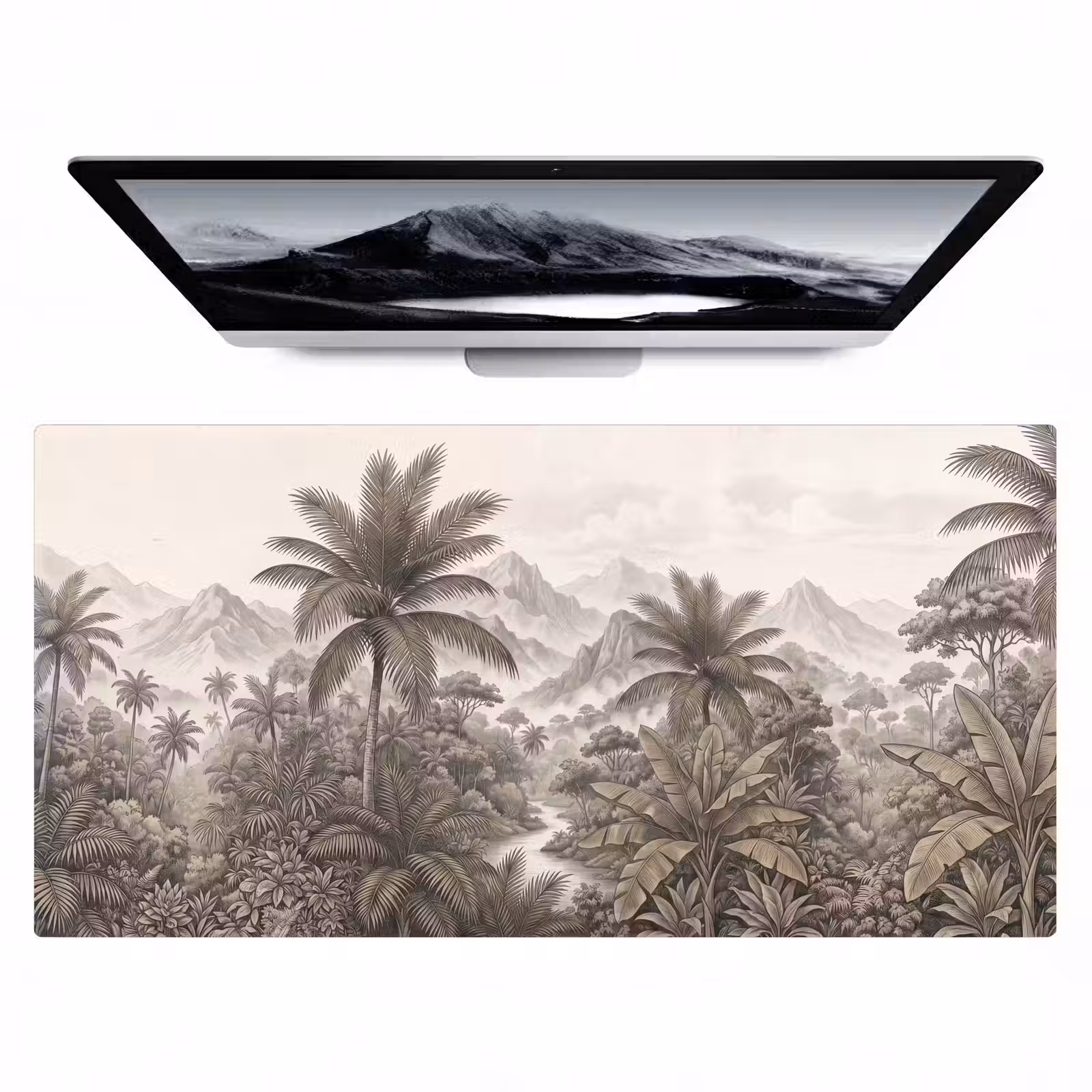 Bureau onderlegger - Natuur - Bergen - Rivier - Tropisch - Vintage — 1