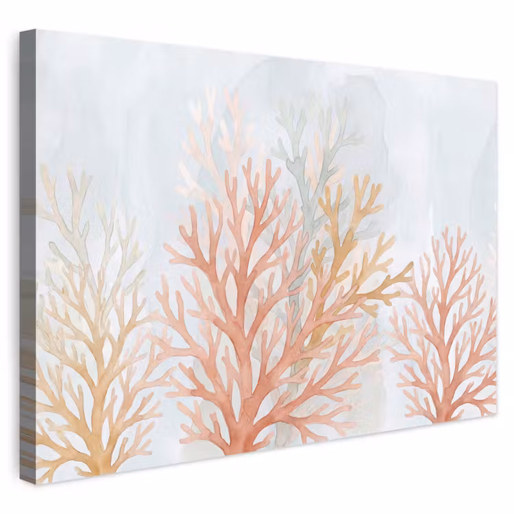 Buiten canvas - Natuur - Abstract - Aquarel - Organisch - Warm — 1