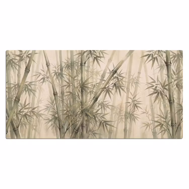 Bureau onderlegger - Bamboe - Bladeren - Aziatisch - Groen - Natuur — 2