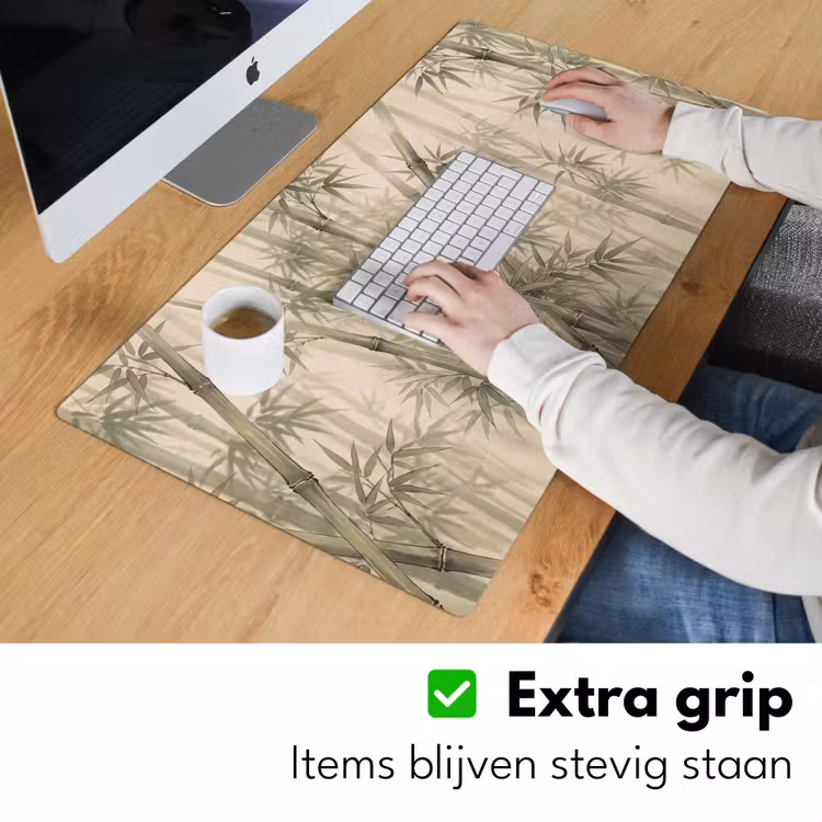 Bureau onderlegger - Bamboe - Bladeren - Aziatisch - Groen - Natuur — 6
