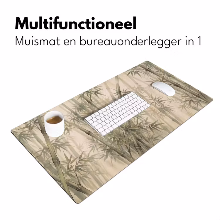 Bureau onderlegger - Bamboe - Bladeren - Aziatisch - Groen - Natuur — 7