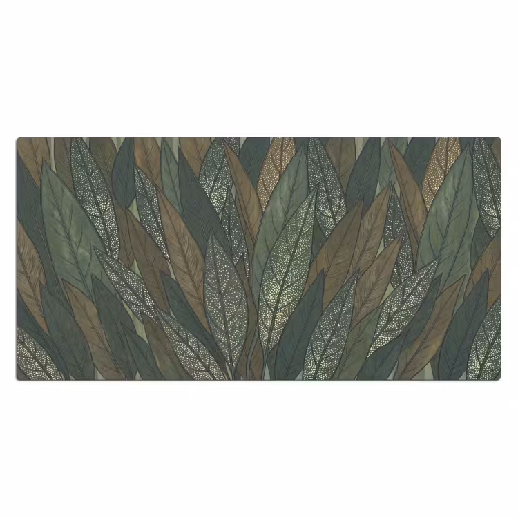 Bureau onderlegger - Bladeren - Patroon - Gestippeld - Natuur - Groen — 2