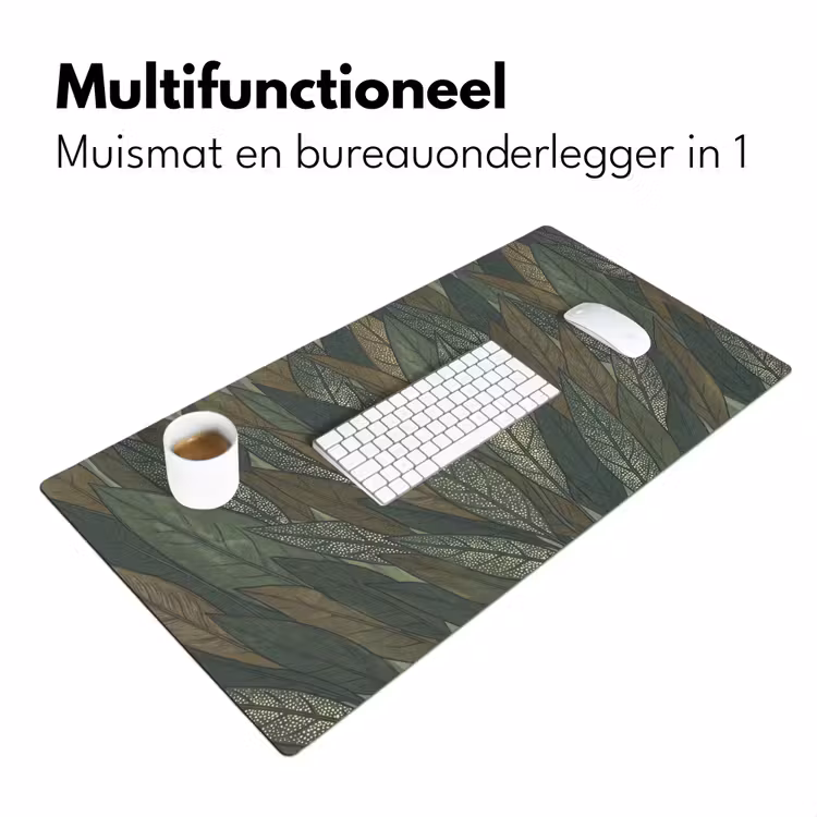 Bureau onderlegger - Bladeren - Patroon - Gestippeld - Natuur - Groen — 7