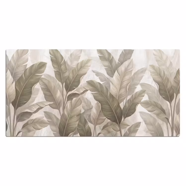 Bureau onderlegger - Bladeren - Tropisch - Natuur - Abstract - Beige — 2