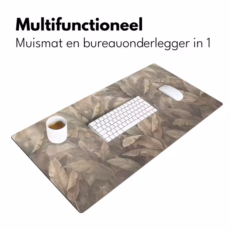Bureau onderlegger - Bladeren - Tropisch - Natuur - Modern - Beige — 7