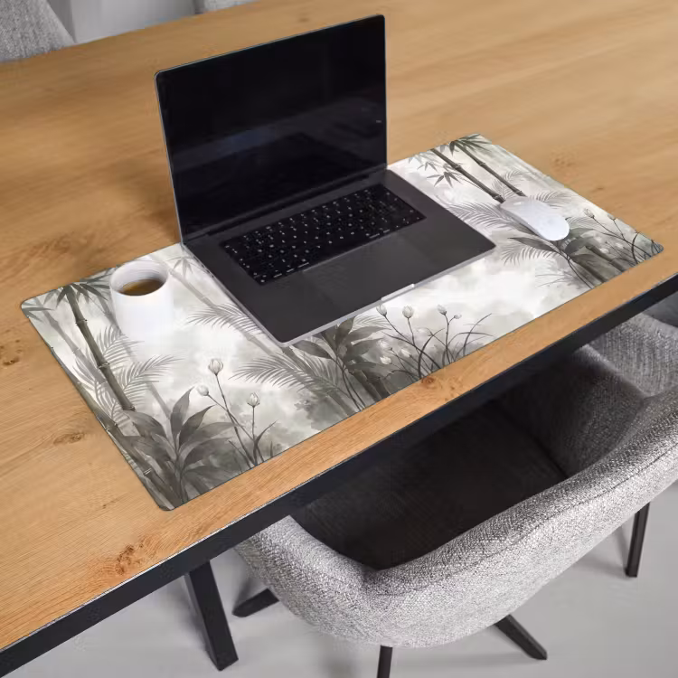 Bureau onderlegger - Bloemen - Knop - Tuin - Illustratie - Wit — 3