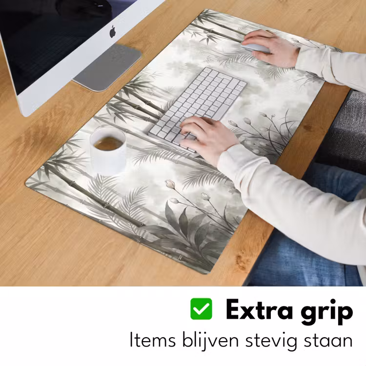 Bureau onderlegger - Bloemen - Knop - Tuin - Illustratie - Wit — 6