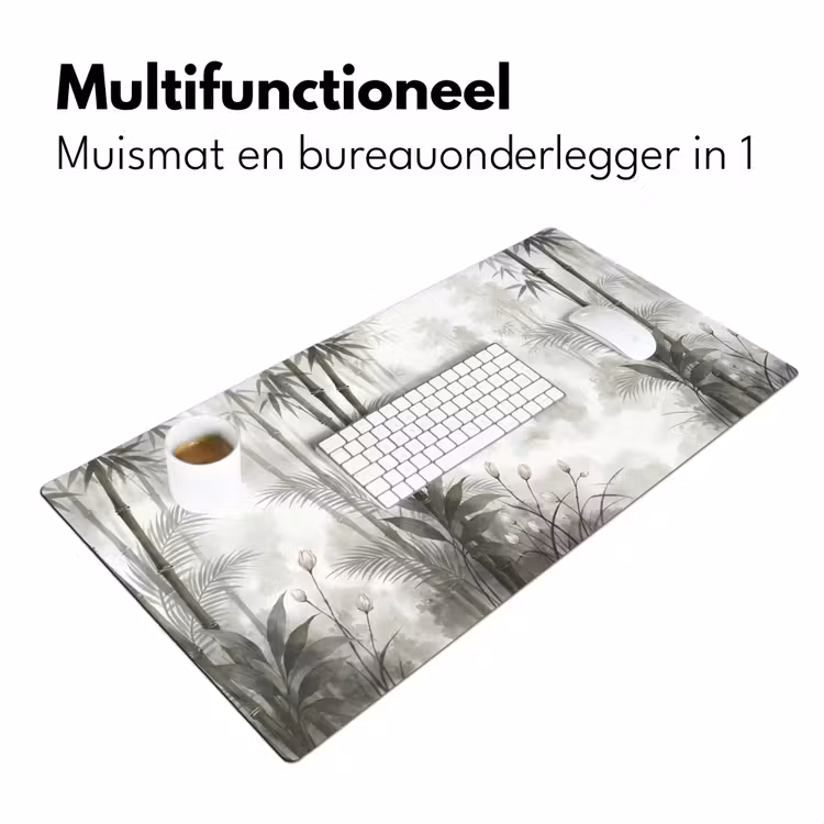 Bureau onderlegger - Bloemen - Knop - Tuin - Illustratie - Wit — 7