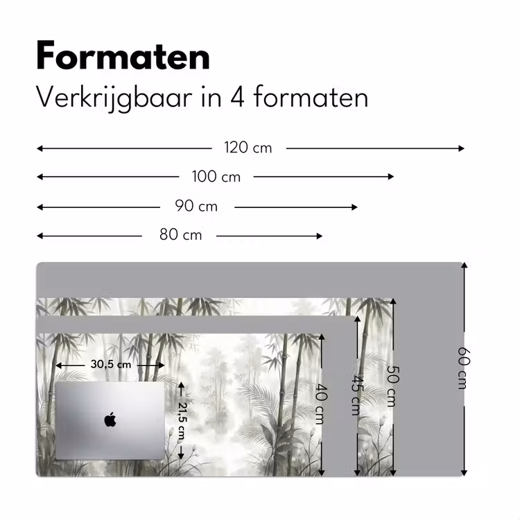 Bureau onderlegger - Bloemen - Knop - Tuin - Illustratie - Wit — 8