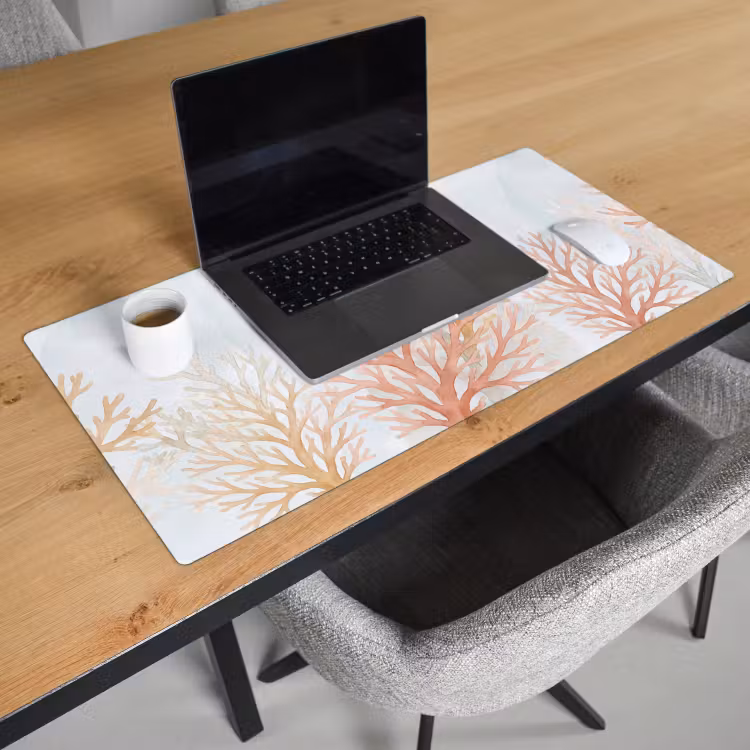 Bureau onderlegger - Natuur - Abstract - Aquarel - Organisch - Warm — 3