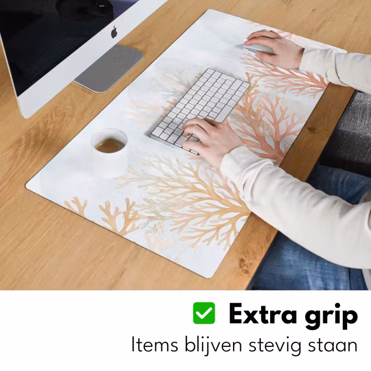 Bureau onderlegger - Natuur - Abstract - Aquarel - Organisch - Warm — 6