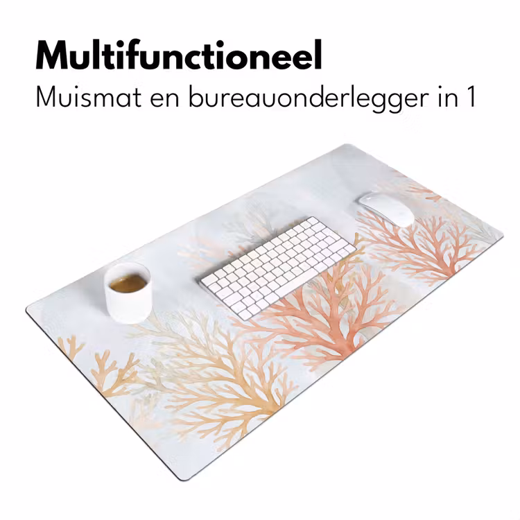 Bureau onderlegger - Natuur - Abstract - Aquarel - Organisch - Warm — 7