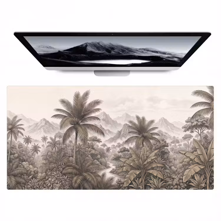 Bureau onderlegger - Natuur - Bergen - Rivier - Tropisch - Vintage — 1