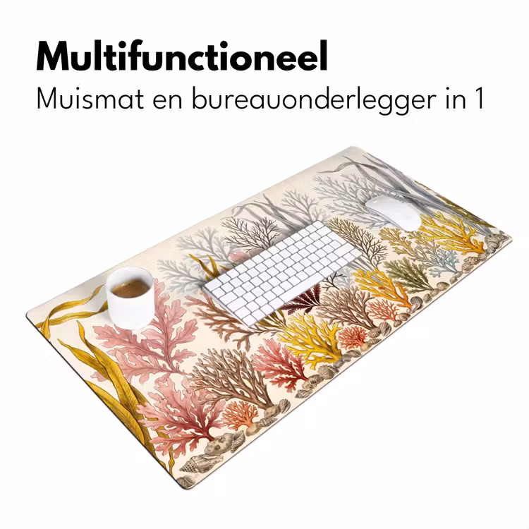 Bureau onderlegger - Natuur - Onderwater - Botanisch - Vintage - Kleurrijk — 7