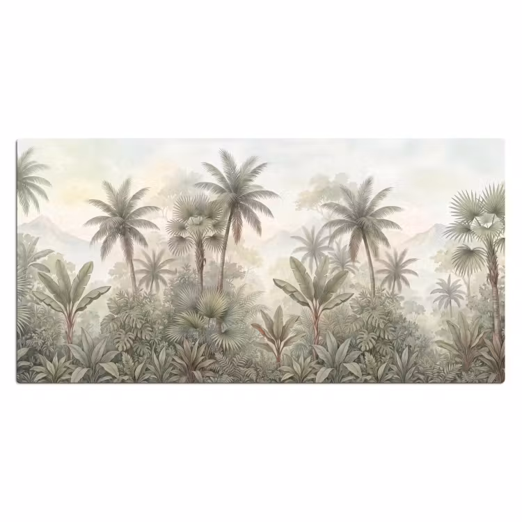 Bureau onderlegger - Natuur - Tropisch bos - Landschap - Aquarel - Groen — 2