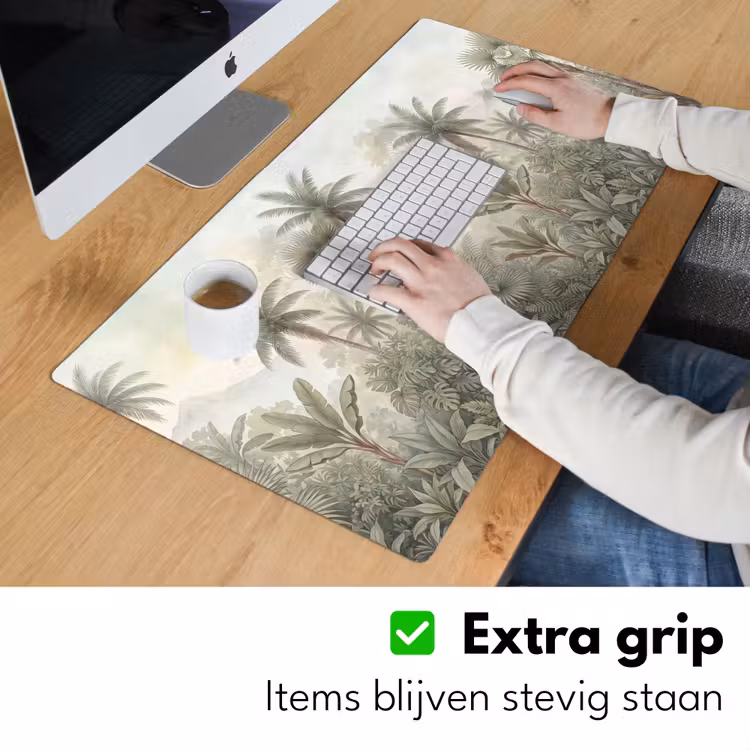 Bureau onderlegger - Natuur - Tropisch bos - Landschap - Aquarel - Groen — 6
