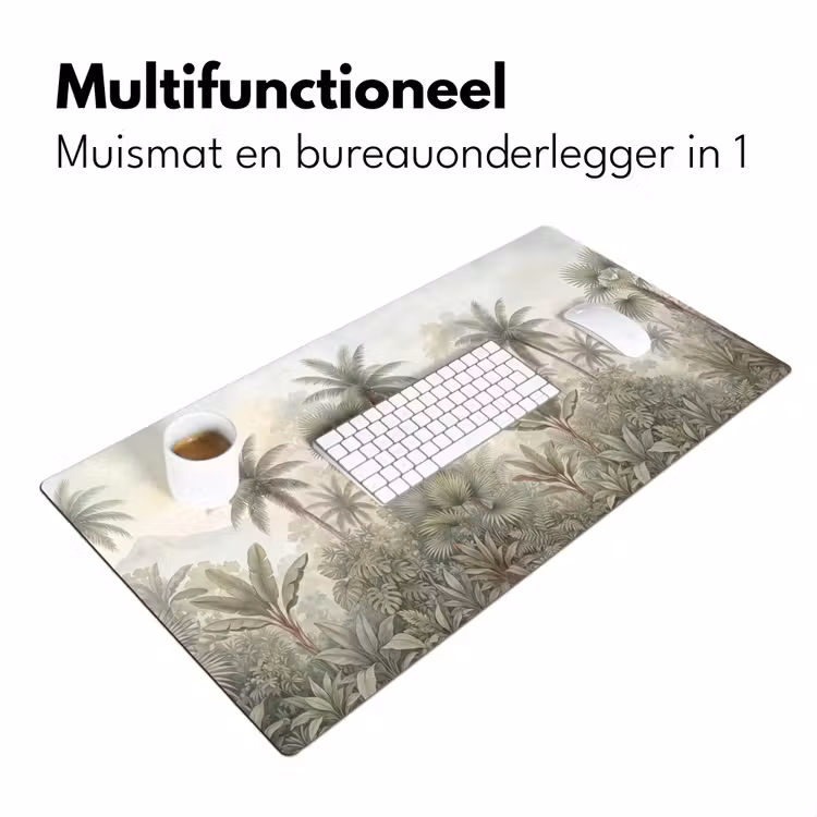 Bureau onderlegger - Natuur - Tropisch bos - Landschap - Aquarel - Groen — 7