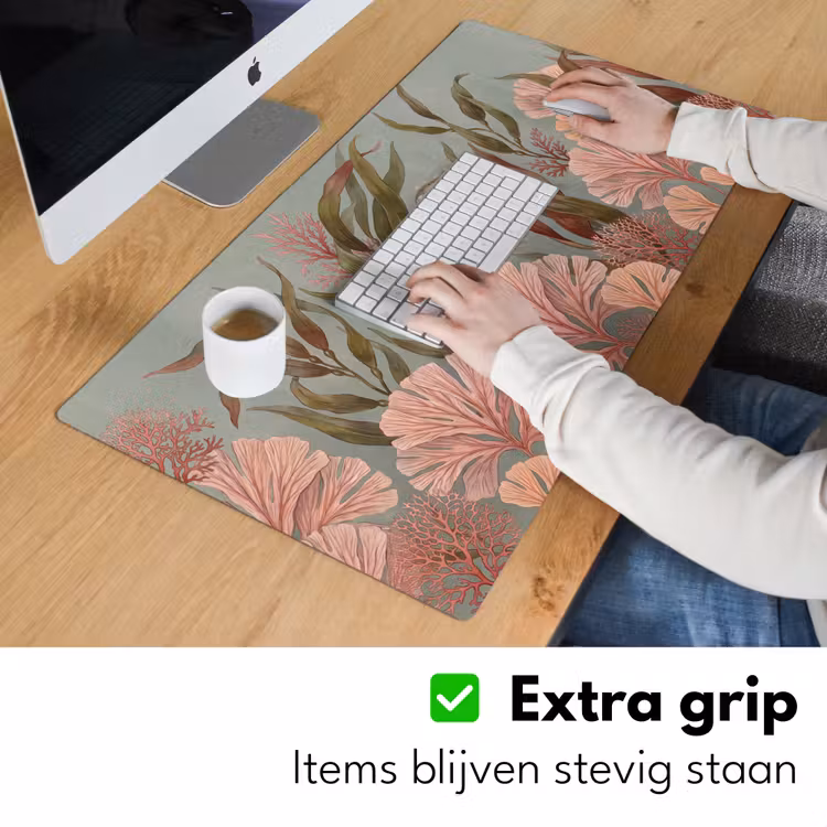 Bureau onderlegger - Onderwater - Planten - Vis - Vintage - Groen — 6