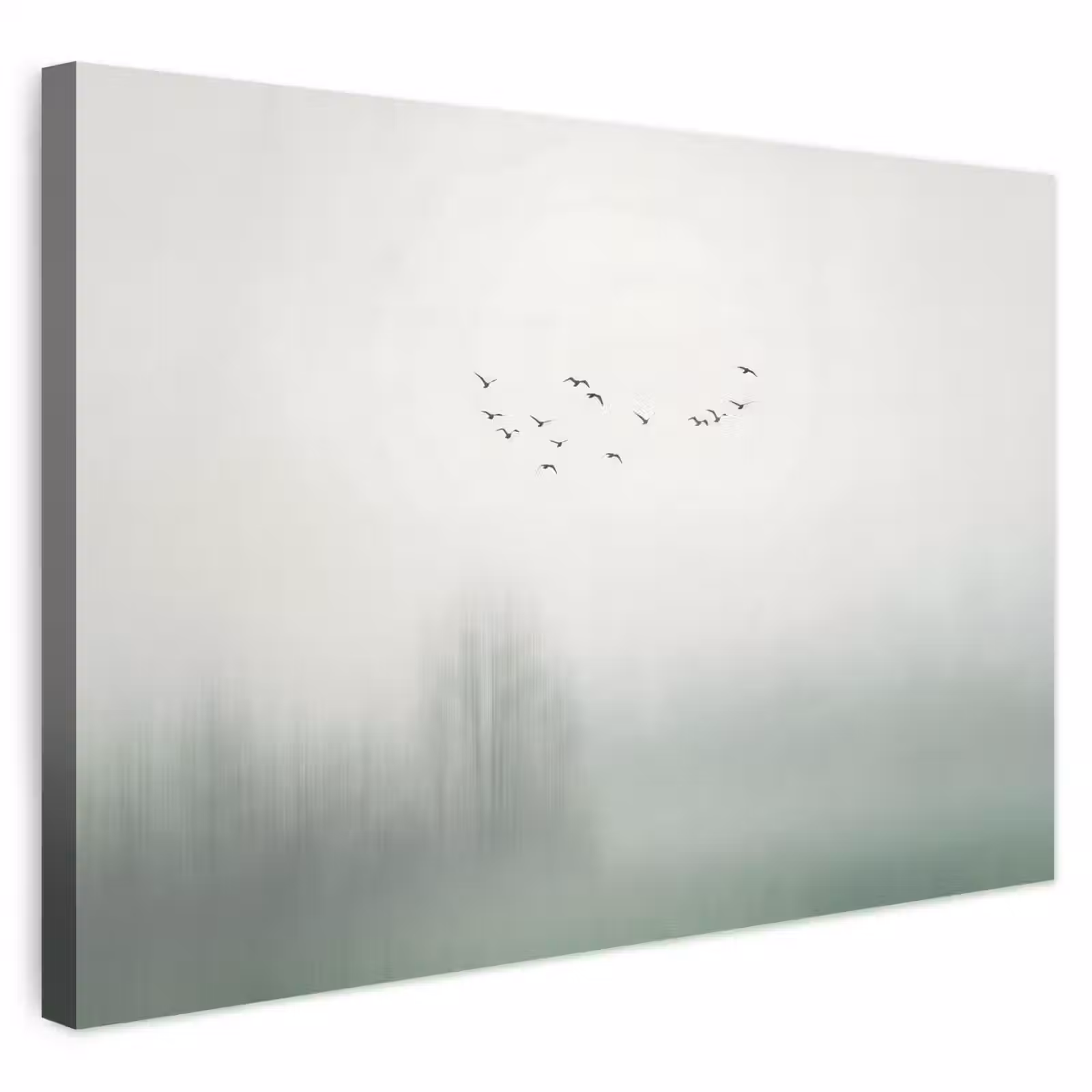 Buiten canvas - Vogel - Vlucht - Natuur - Minimalistisch — 1