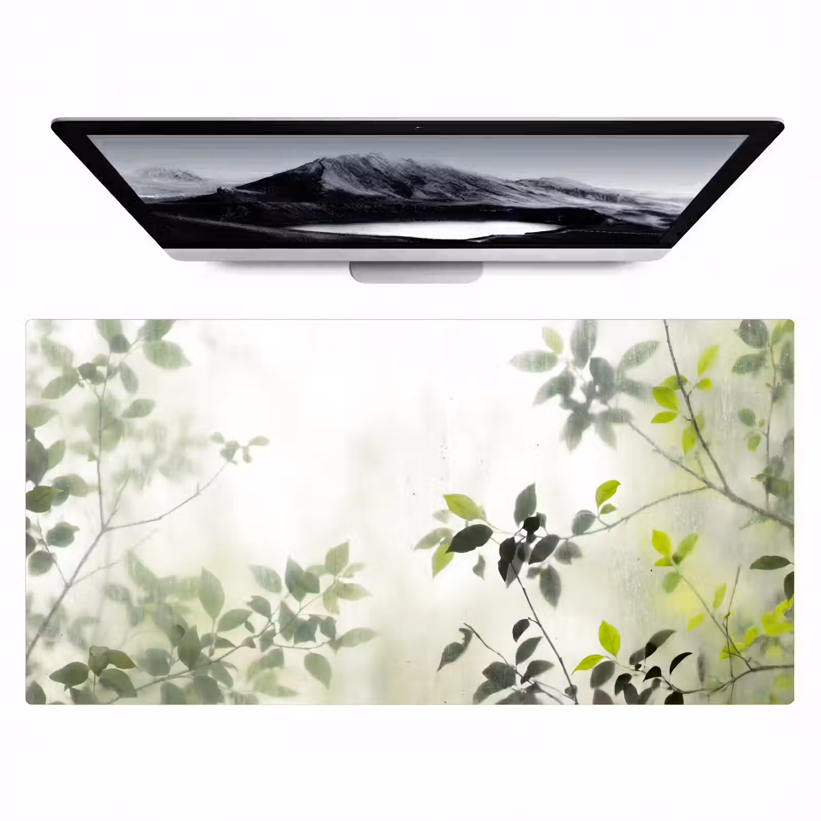 Bureau onderlegger - Blad - Schaduw - Natuur - Abstract - Groen — 1