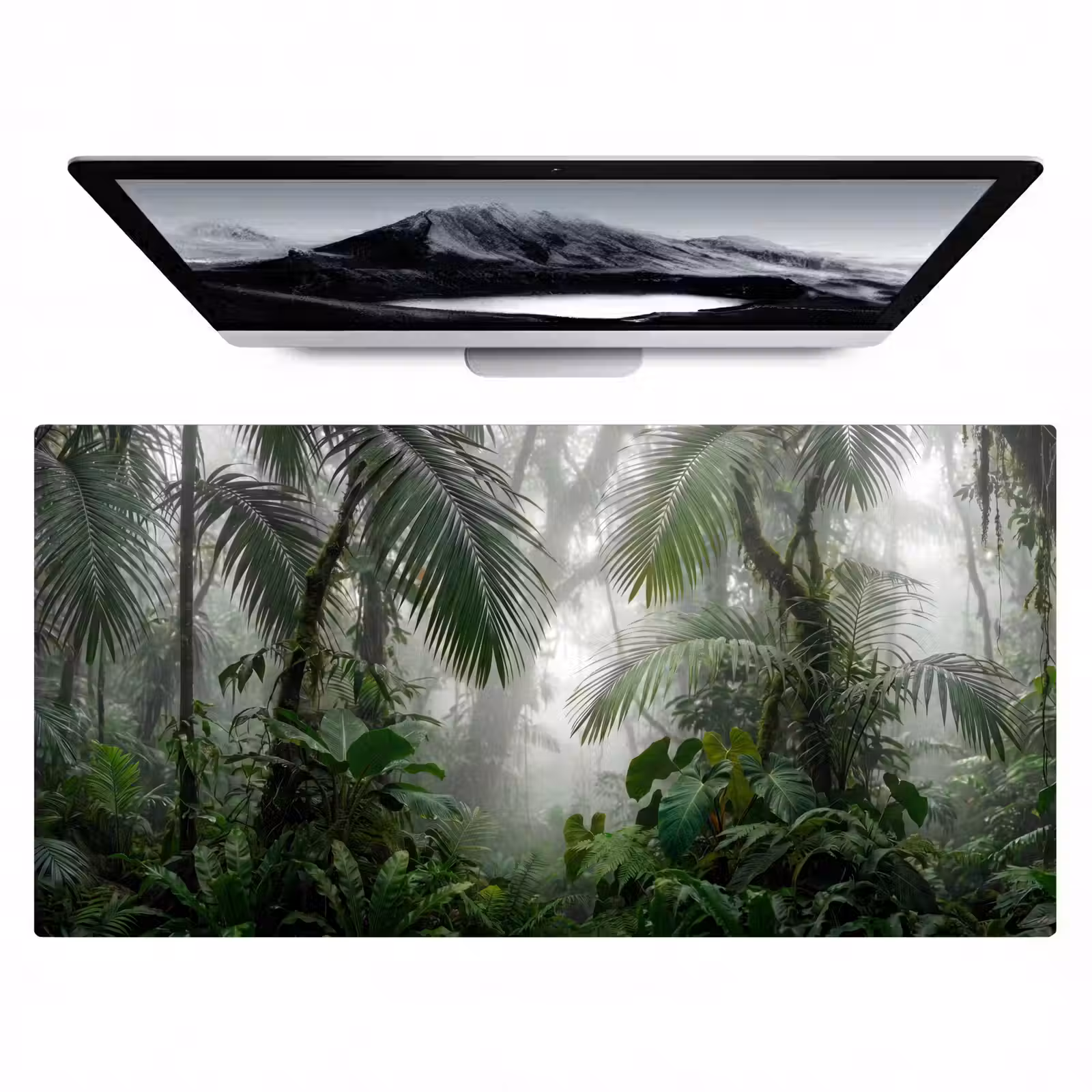Bureau onderlegger - Natuur - Jungle - Mist - Tropisch - Groen — 1