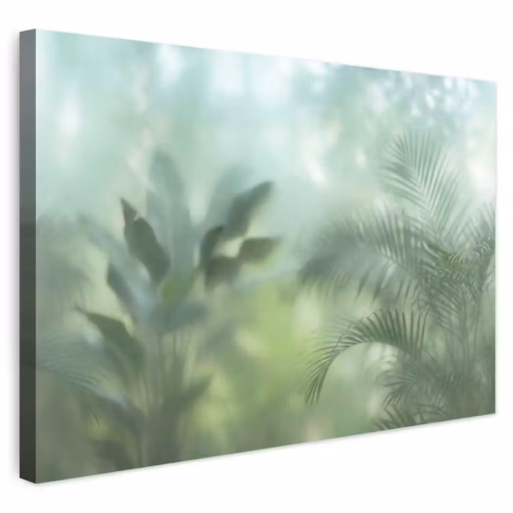 Buiten canvas - Natuur - Vervaagd - Groen - Abstract - Modern — 1
