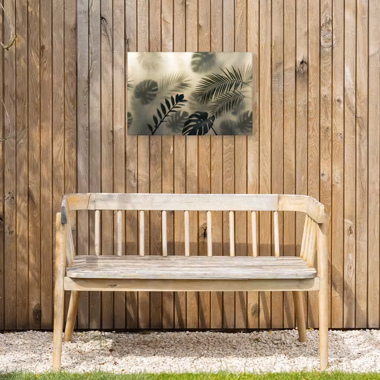 Buiten canvas - Planten - Bladeren - Schaduwen - Groen - Modern — 3