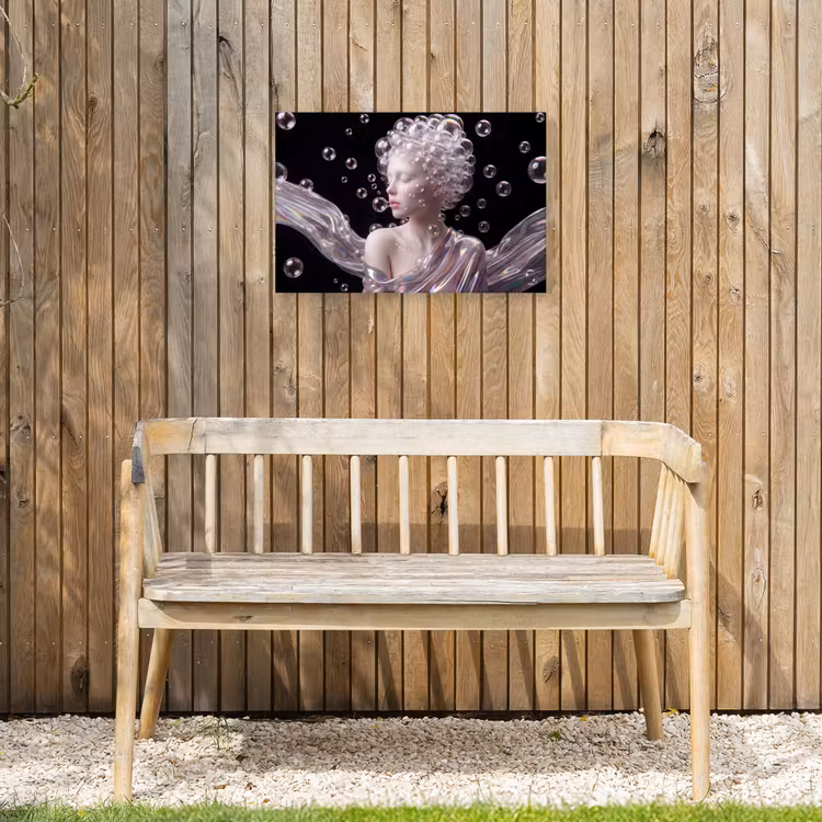 Buiten canvas - Vrouw - Bellen - Abstract - Kleurrijk — 3