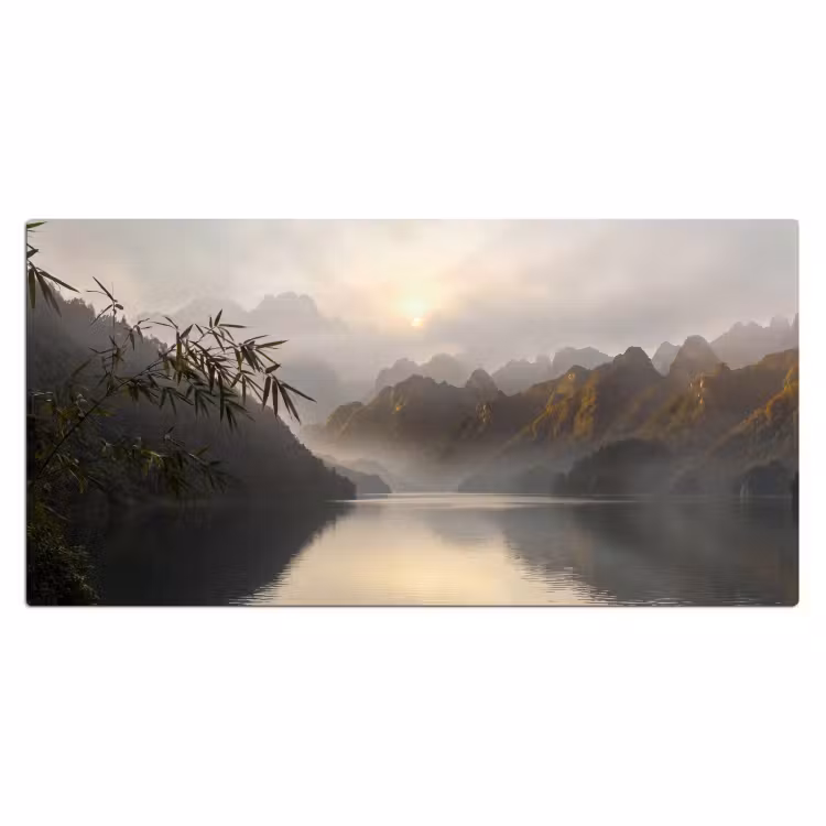 Bureau onderlegger - Bergen - Water - Mist - Natuur - Landschap — 2
