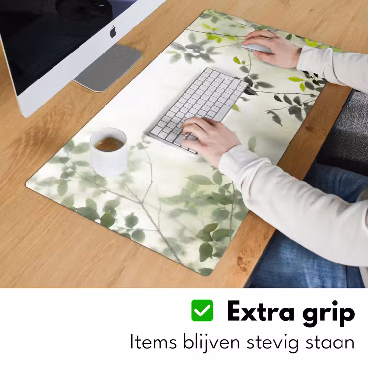 Bureau onderlegger - Blad - Schaduw - Natuur - Abstract - Groen — 6