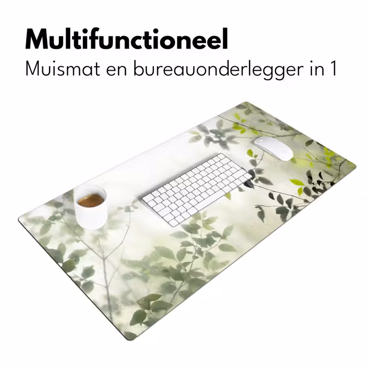 Bureau onderlegger - Blad - Schaduw - Natuur - Abstract - Groen — 7