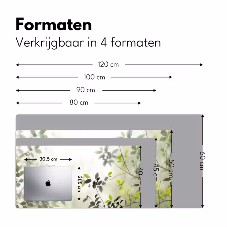 Bureau onderlegger - Blad - Schaduw - Natuur - Abstract - Groen — 8