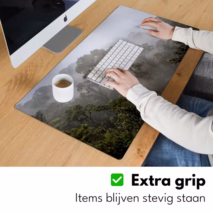 Bureau onderlegger - Boom - Mistig - Bos - Groen - Natuur — 6